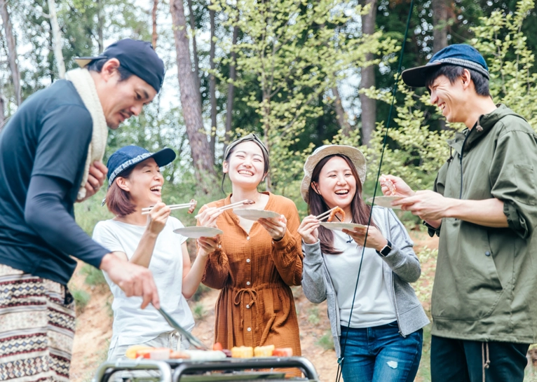 プライベートな空間でBBQを楽しめる